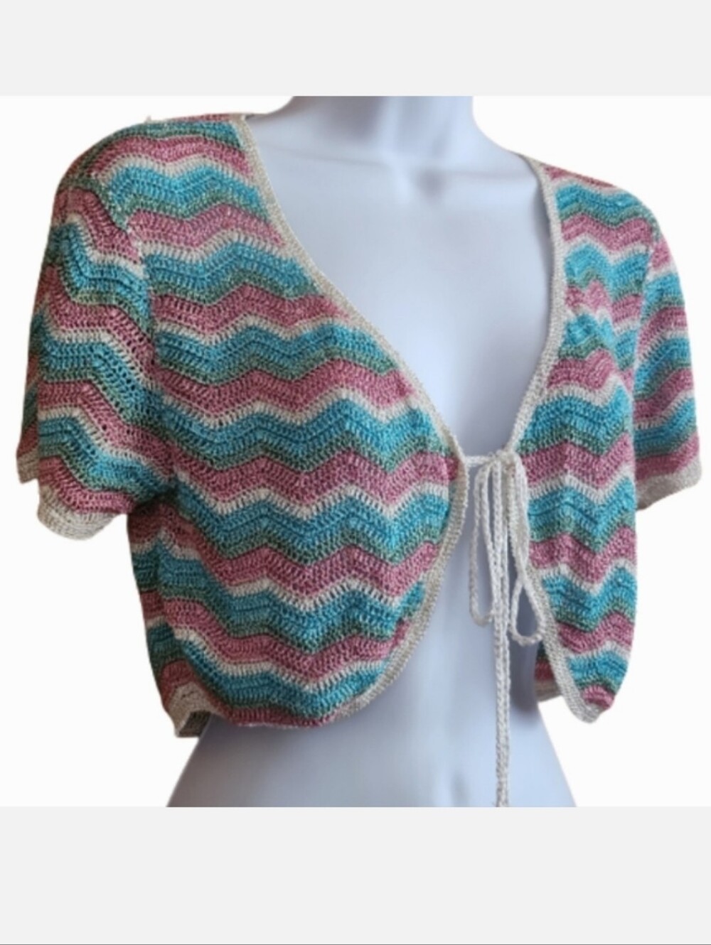 XX by MEXX Crochet Cropped Top Cover-up Viscose, Lurex